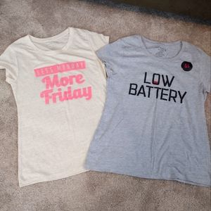 *NWOT* Lot of (2) Wound up junior's short sleeve tee Size XL